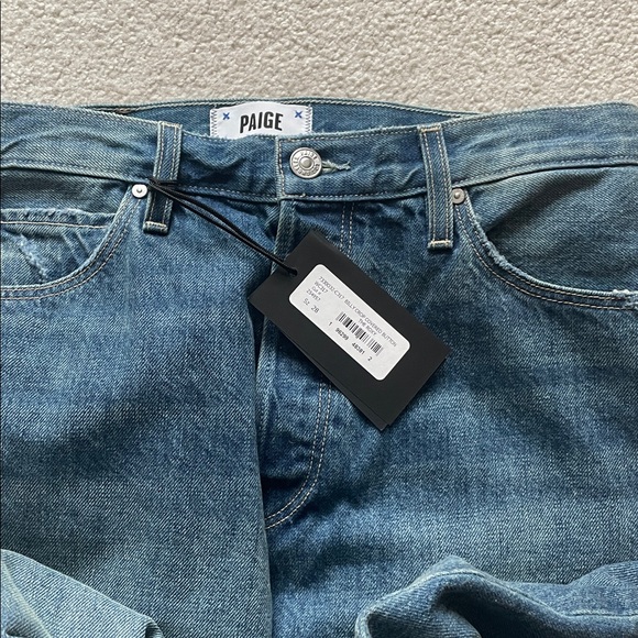 PAIGE Womens Vintage high rise straight crop Jeans - Picture 4 of 11